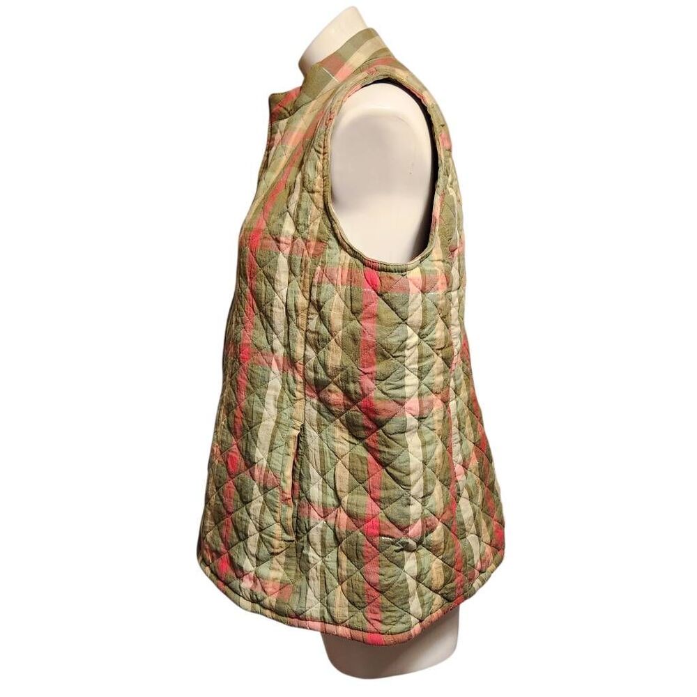 IB Diffusion plaid vest full zip mockneck pockets XL - Picture 2 of 9